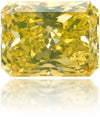 Natural Yellow Diamond Rectangle 1.01 ct Polished