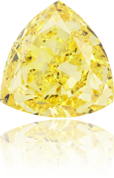 Natural Yellow Diamond Triangle 1.14 ct Polished