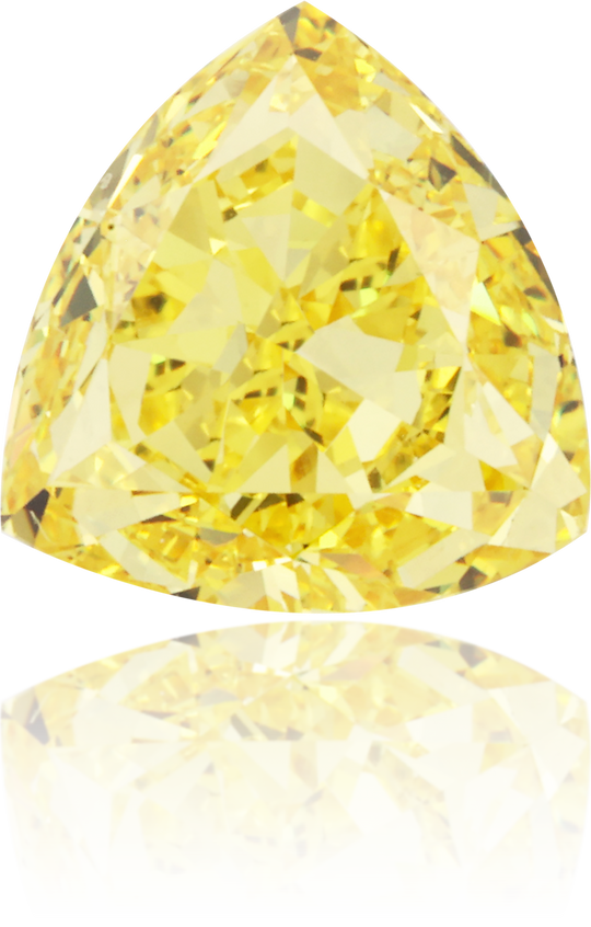 Natural Yellow Diamond Triangle 1.14 ct Polished