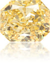 Natural Yellow Diamond Rectangle 1.02 ct Polished