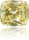 Natural Yellow Diamond Cushion 1.02 ct Polished