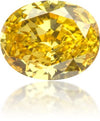 Natural Yellow Diamond Oval 1.02 ct Polished