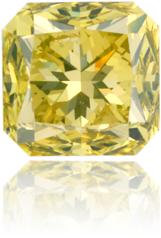 Natural Green Diamond Square 1.02 ct Polished