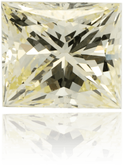 Natural Yellow Diamond Princess 1.04 ct Polished
