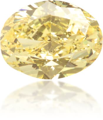 Natural Yellow Diamond Oval 1.04 ct Polished