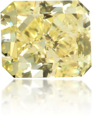 Natural Yellow Diamond Square 1.06 ct Polished