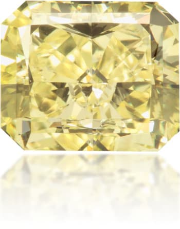 Natural Yellow Diamond Rectangle 1.05 ct Polished