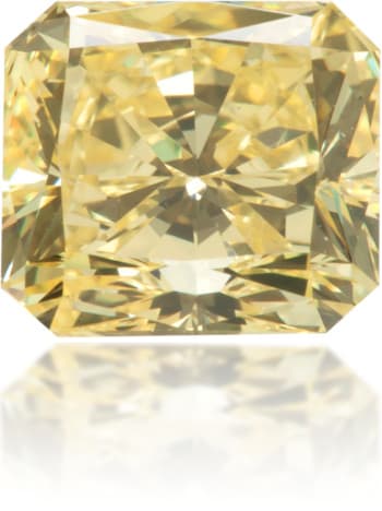 Natural Yellow Diamond Rectangle 1.04 ct Polished