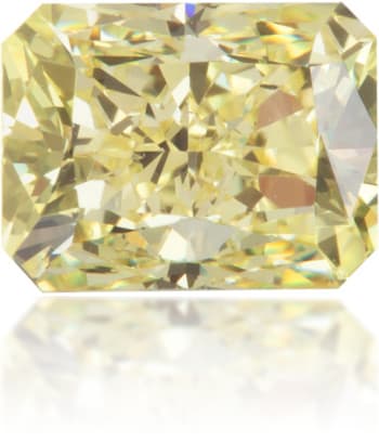 Natural Yellow Diamond Rectangle 1.05 ct Polished