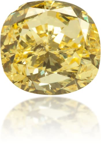Natural Yellow Diamond Cushion 1.05 ct Polished