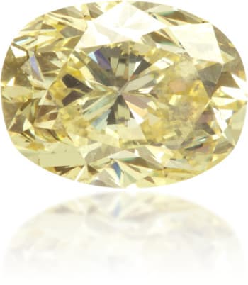 Natural Yellow Diamond Oval 1.06 ct Polished