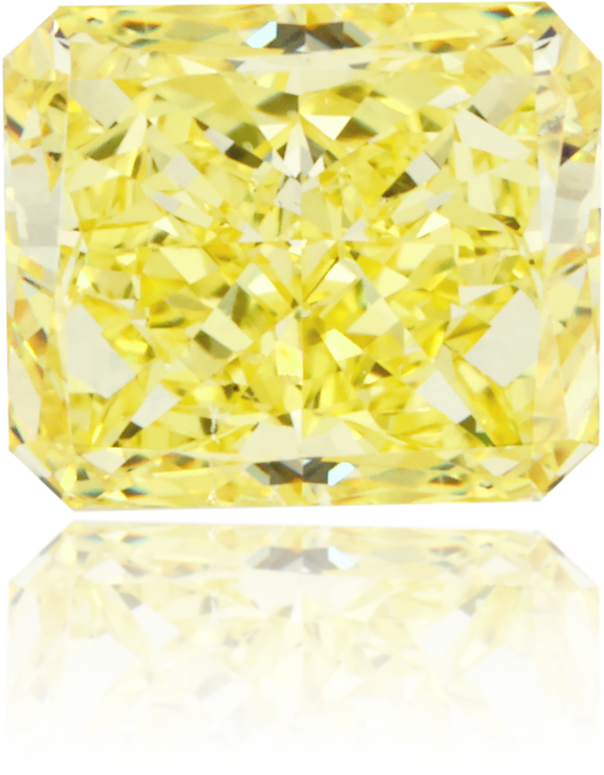 Natural Yellow Diamond Rectangle 1.08 ct Polished