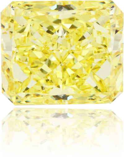 Natural Yellow Diamond Rectangle 1.08 ct Polished