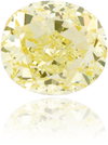 Natural Yellow Diamond Oval 1.10 ct Polished