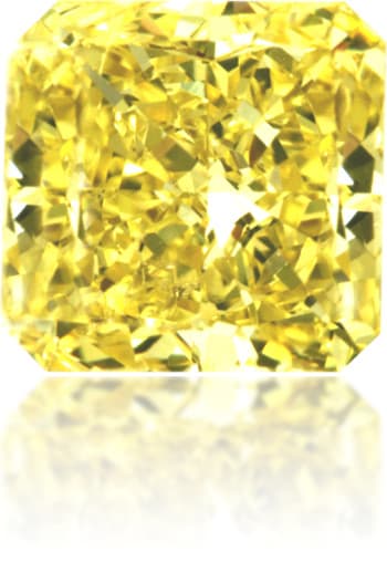 Natural Yellow Diamond Square 1.10 ct Polished