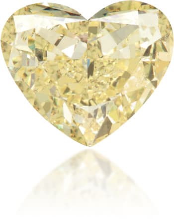 Natural Yellow Diamond Heart Shape 1.14 ct Polished