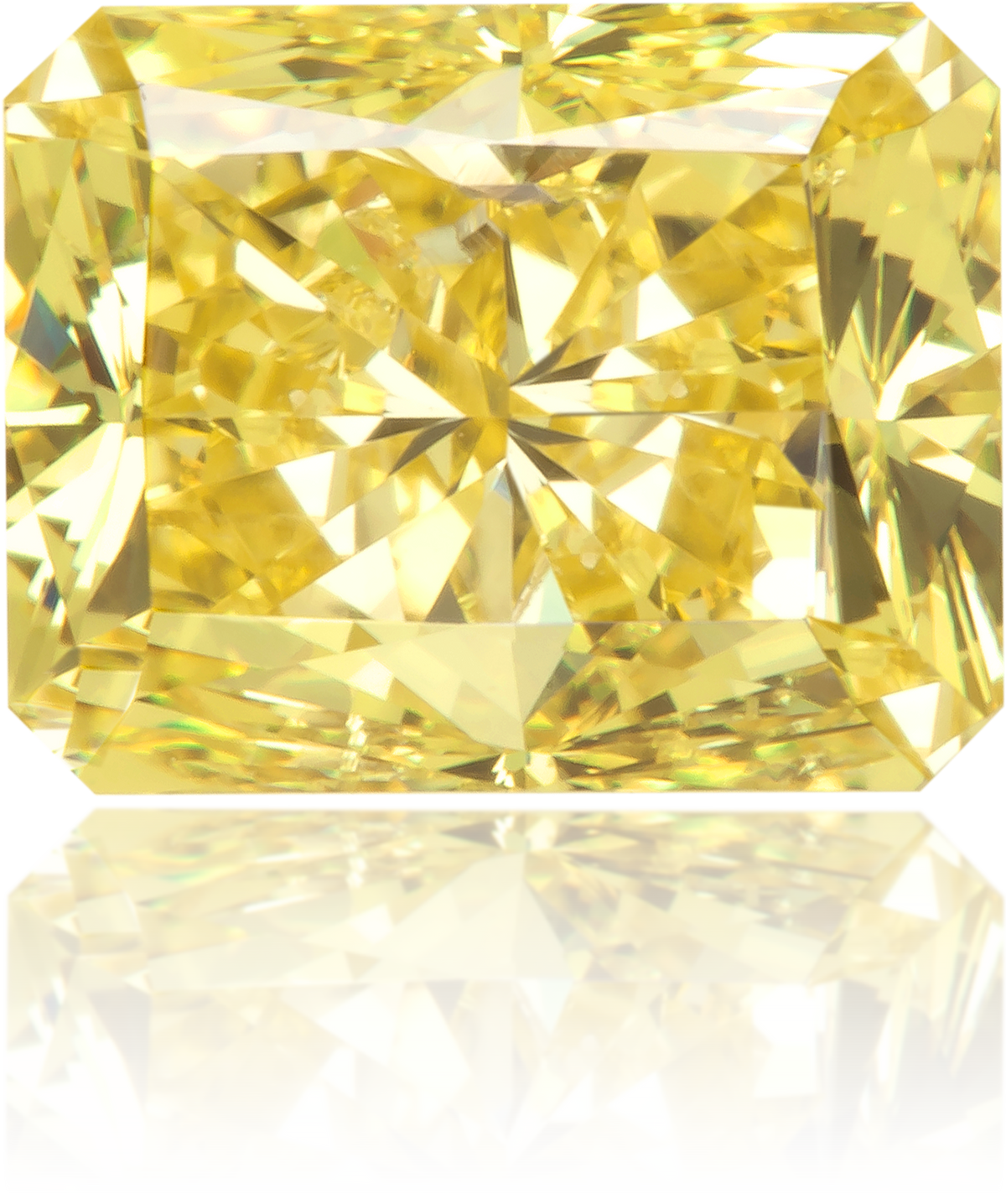 Natural Yellow Diamond Rectangle 1.14 ct Polished