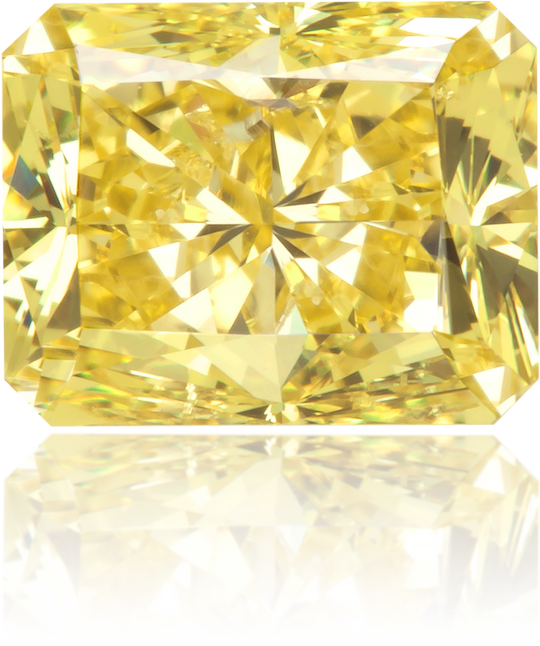 Natural Yellow Diamond Rectangle 1.14 ct Polished