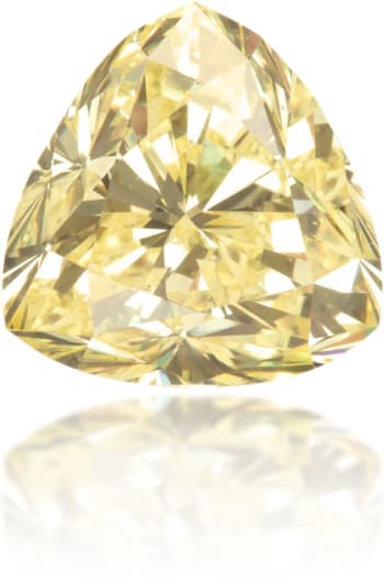 Natural Yellow Diamond Triangle 1.17 ct Polished