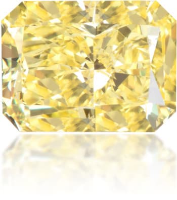 Natural Yellow Diamond Rectangle 1.16 ct Polished