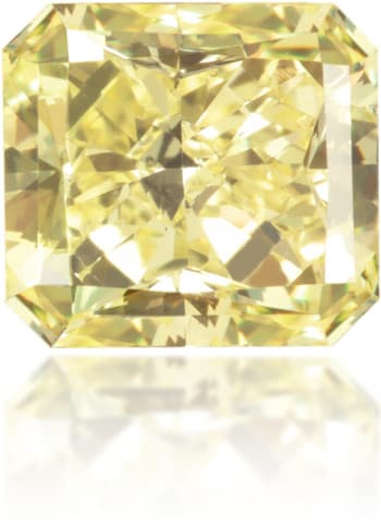 Natural Yellow Diamond Rectangle 1.18 ct Polished
