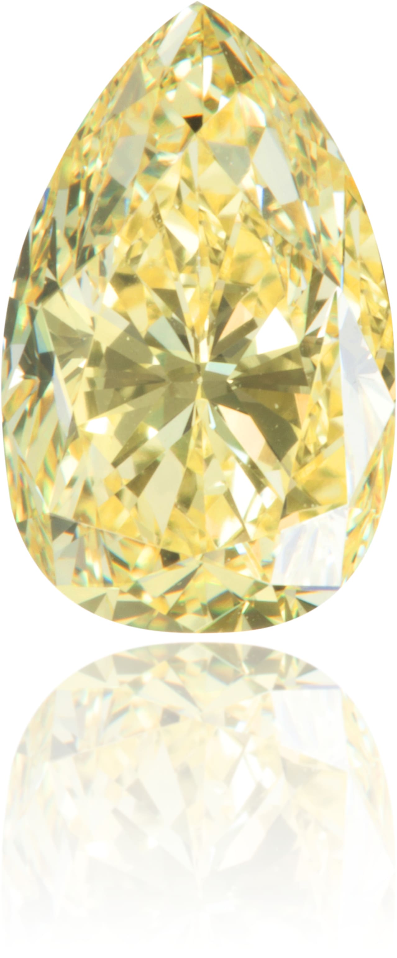 Natural Yellow Diamond Pear Shape 1.18 ct Polished