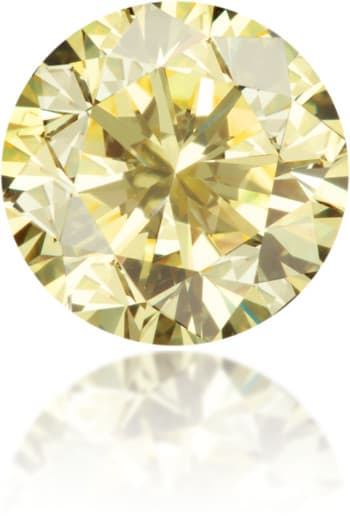 Natural Yellow Diamond Round 1.19 ct Polished
