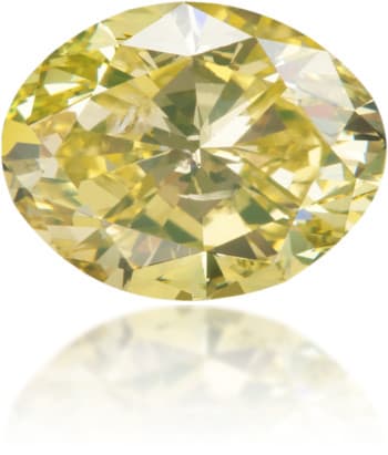 Natural Green Diamond Oval 1.26 ct Polished