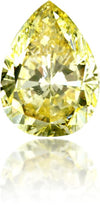 Natural Yellow Diamond Pear Shape 1.33 ct Polished