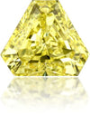 Natural Yellow Diamond Triangle 1.35 ct Polished