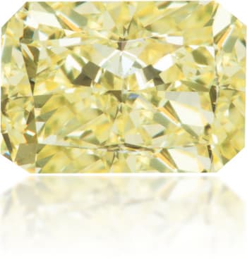 Natural Yellow Diamond Rectangle 1.37 ct Polished
