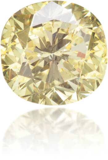 Natural Yellow Diamond Square 1.47 ct Polished