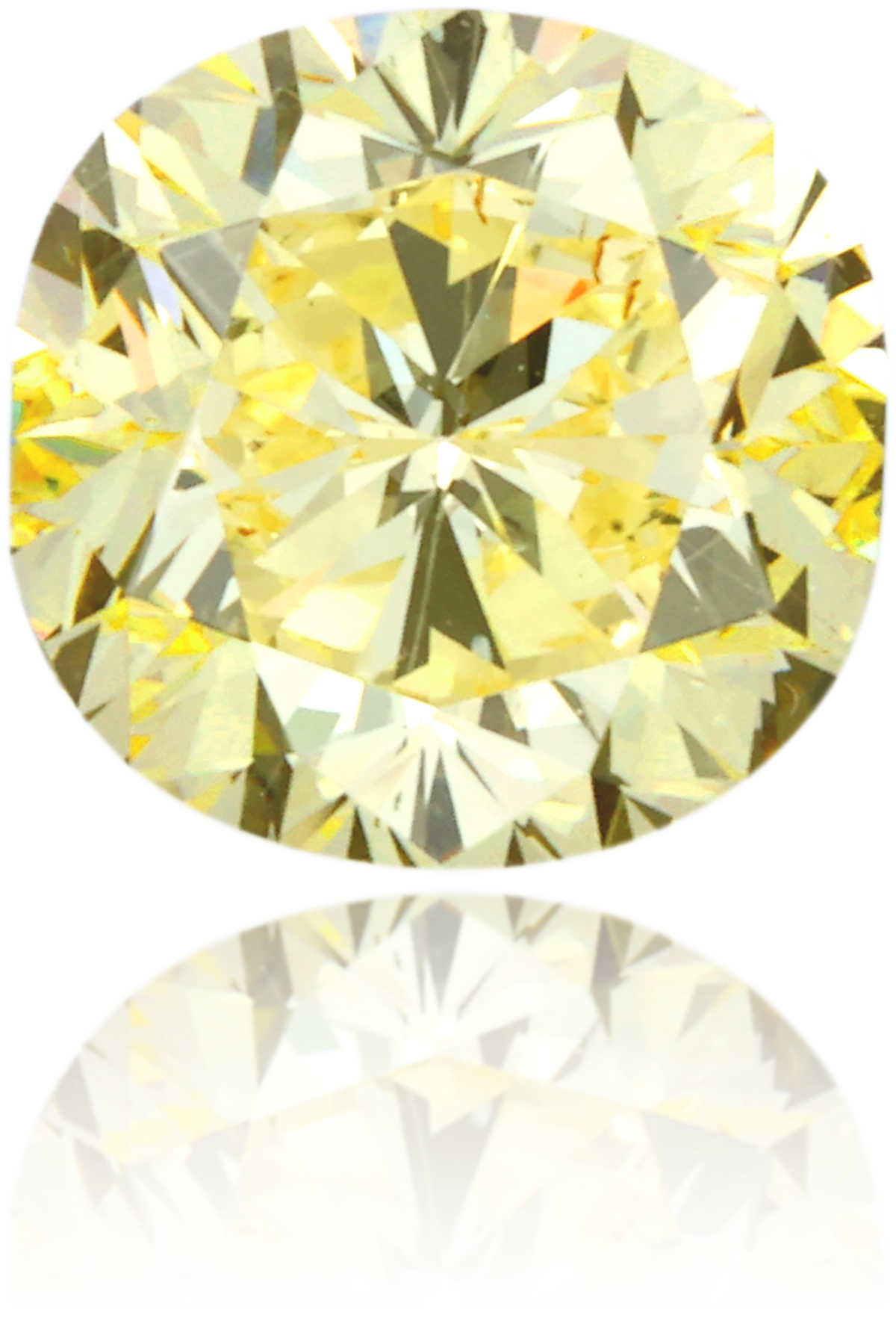 Natural Yellow Diamond Cushion 1.47 ct Polished