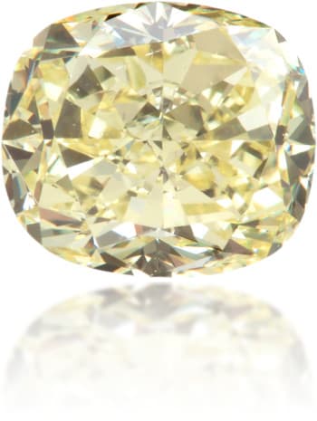 Natural Yellow Diamond Cushion 1.53 ct Polished