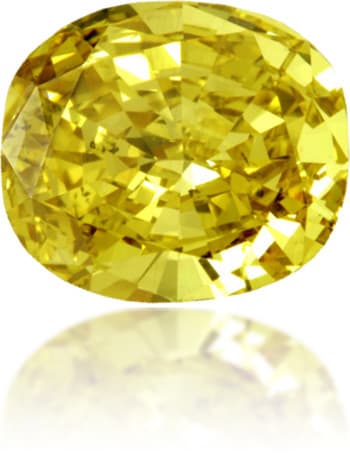 Natural Yellow Diamond Oval 1.60 ct Polished