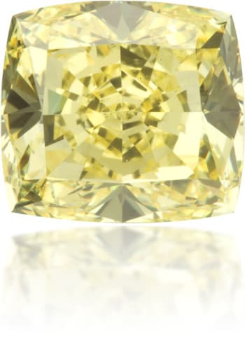 Natural Yellow Diamond Square 1.74 ct Polished
