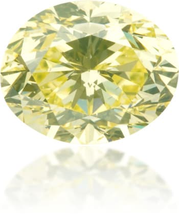 Natural Yellow Diamond Oval 1.68 ct Polished