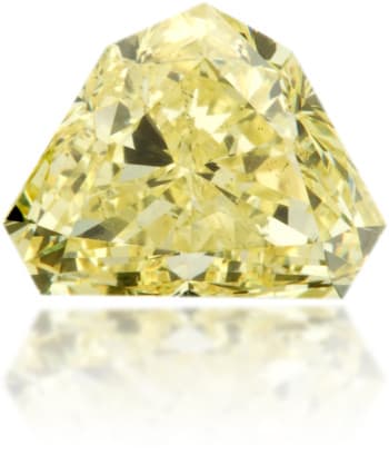 Natural Yellow Diamond Bishop Hat 1.78 ct Polished