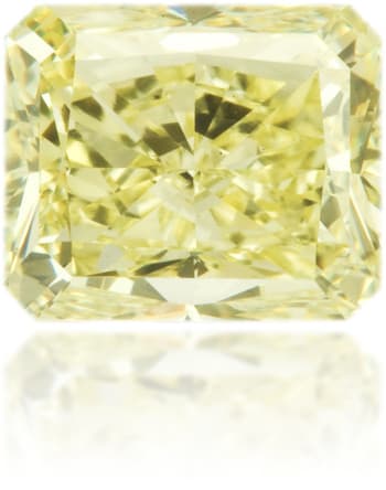 Natural Yellow Diamond Rectangle 1.79 ct Polished