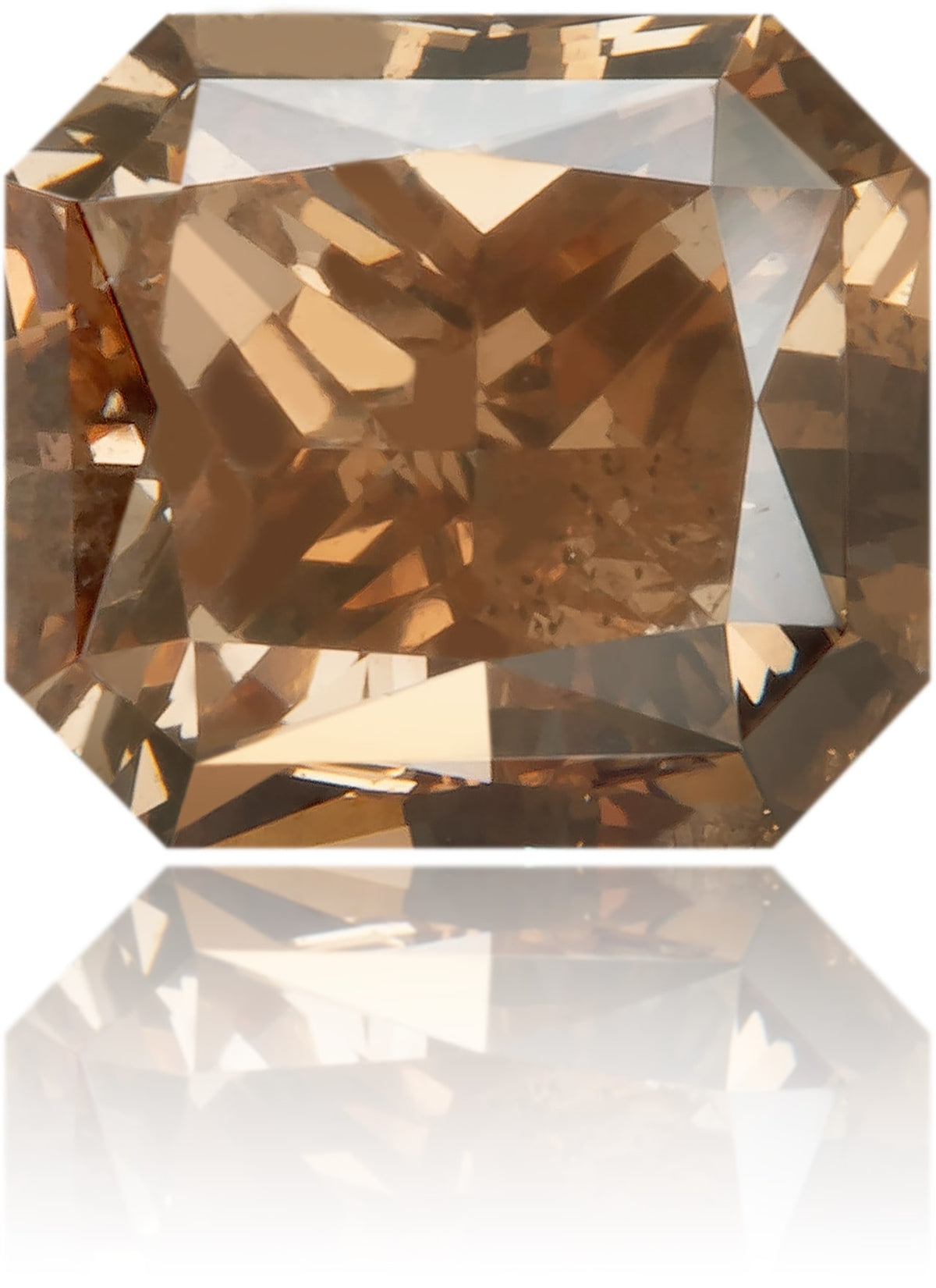Natural Brown Diamond Rectangle 1.79 ct Polished