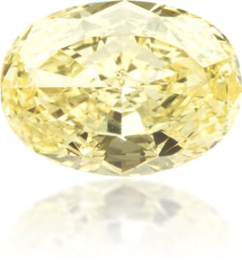 Natural Yellow Diamond Oval 1.82 ct Polished