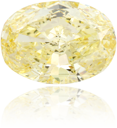 Natural Yellow Diamond Oval 1.82 ct Polished