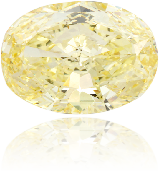 Natural Yellow Diamond Oval 1.82 ct Polished