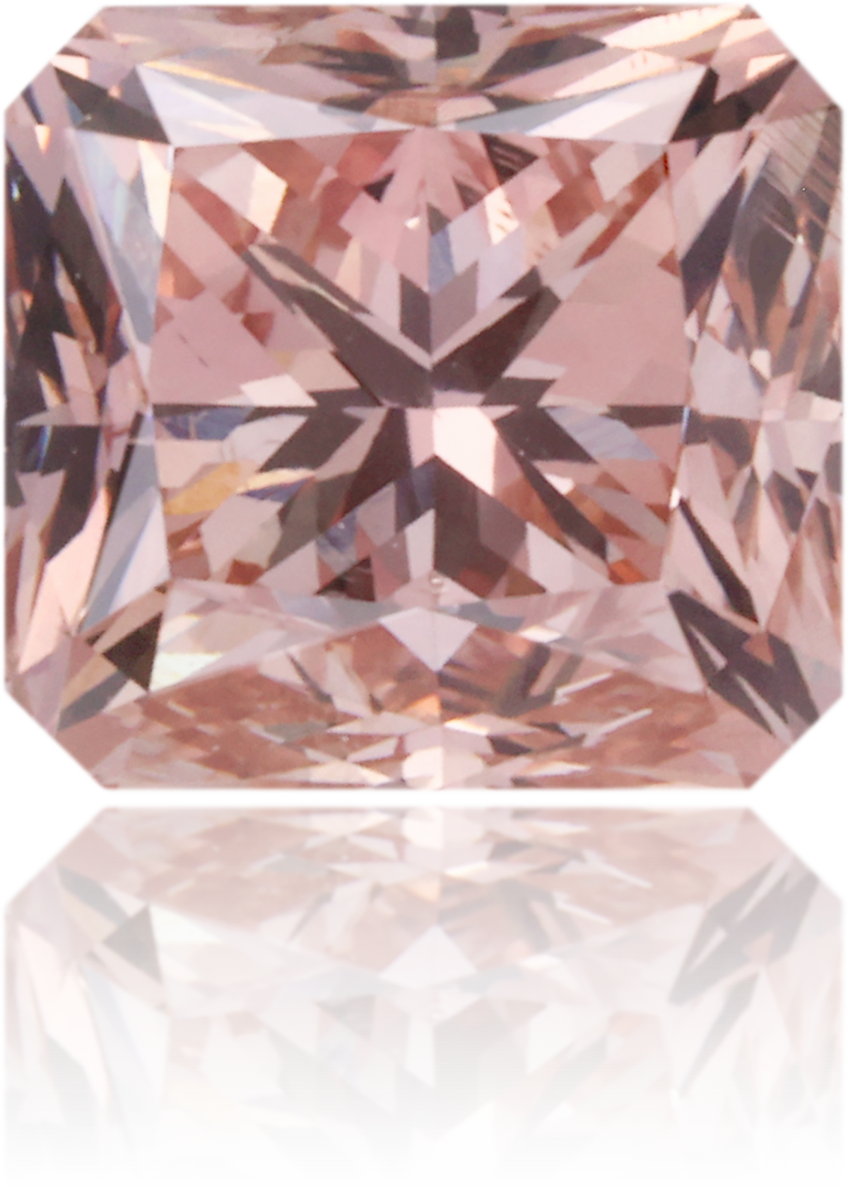 Natural Pink Diamond Rectangle 1.99 ct Polished