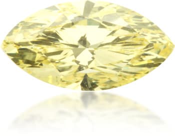 Natural Yellow Diamond Marquise 2.01 ct Polished