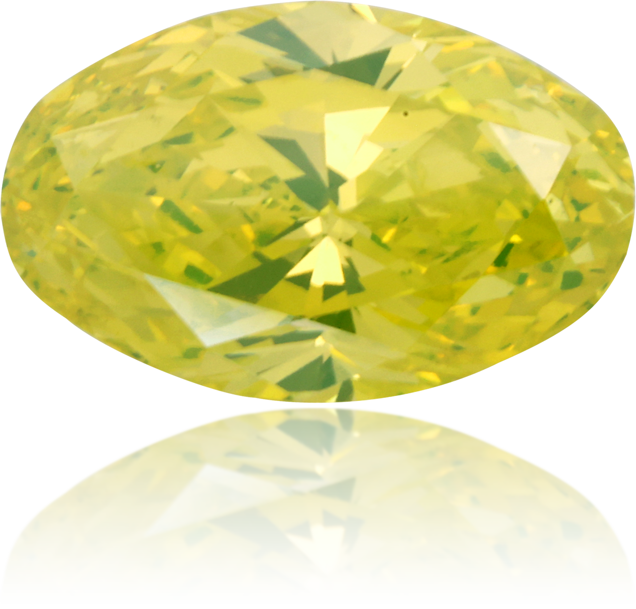 Natural Yellow Diamond Oval 2.56 ct Polished