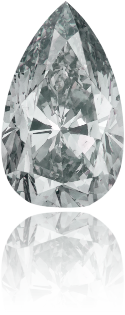 Natural Gray Diamond Pear Shape 2.57 ct Polished