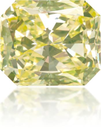 Natural Green Diamond Rectangle 2.81 ct Polished