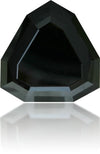 Natural Black Diamond Hexagon 28.32 ct Polished