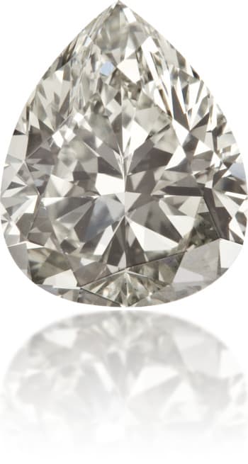 Natural Gray Diamond Pear Shape 3.91 ct Polished